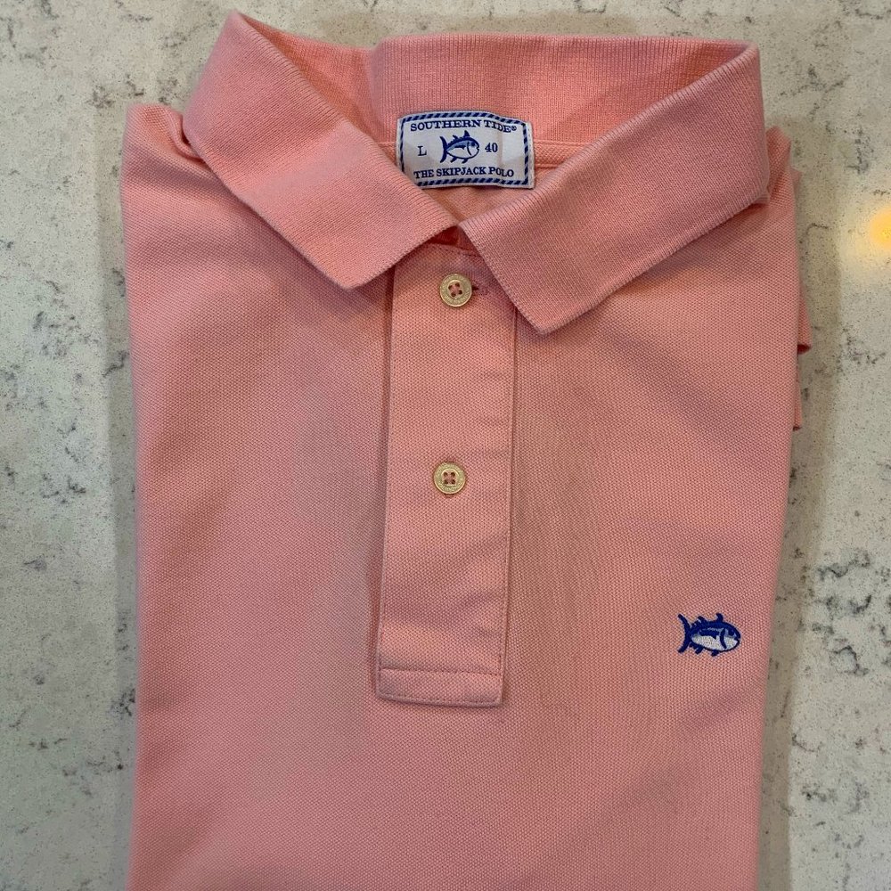 Southern Tide - Men's Large Polo - Pink